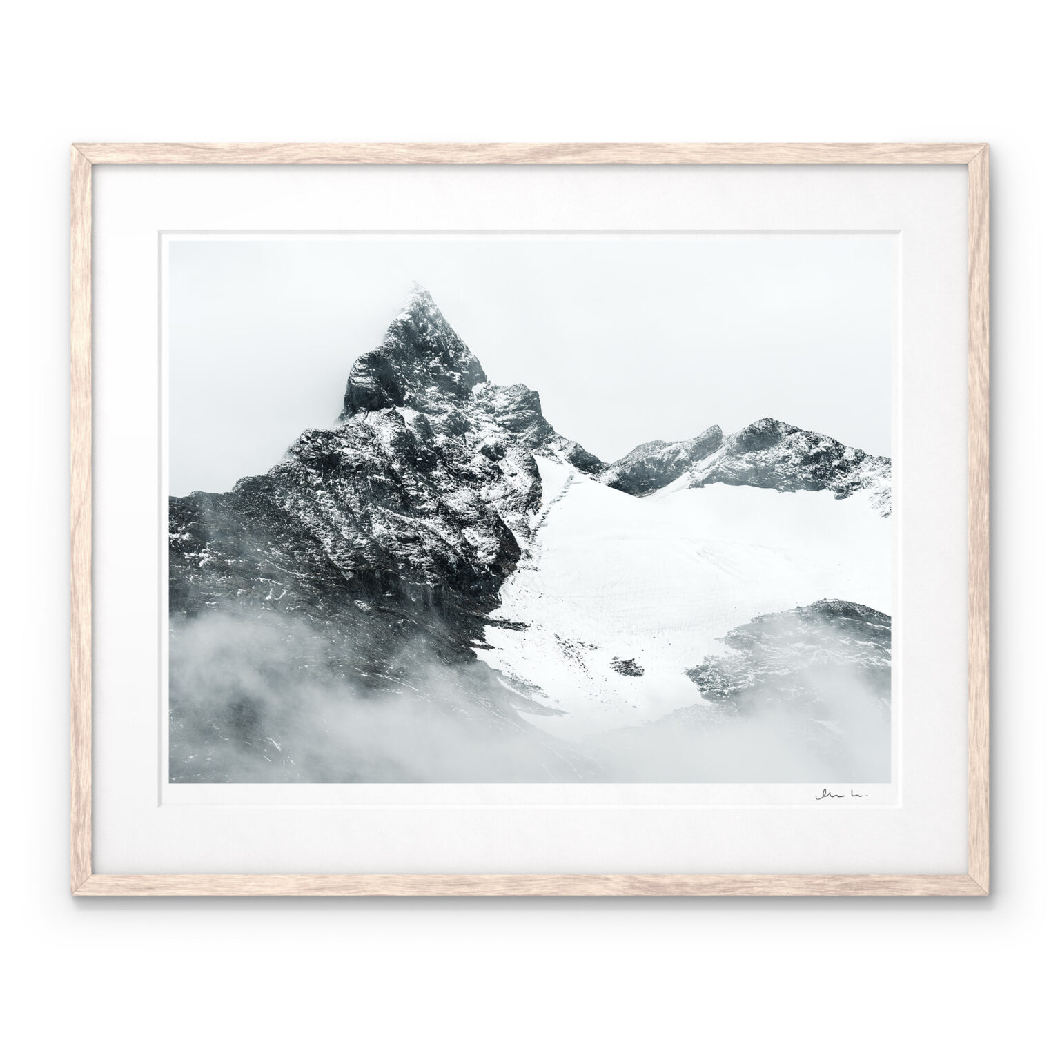 Art Print of the mountain Saitaristjåhkkå in Sarek National Park.